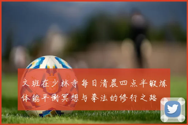 文班在少林寺每日清晨四点半锻炼体能平衡冥想与拳法的修行之路